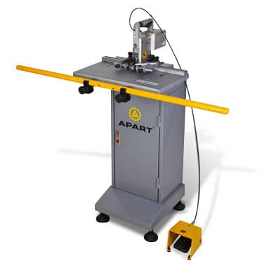 An APART notching machine for aluminum composite panel machining.